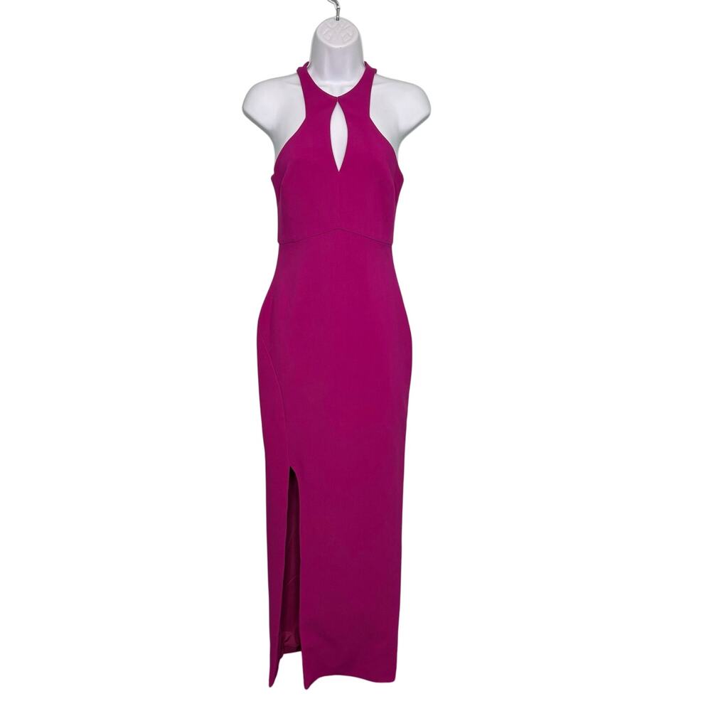 Likely Revolve Elton Keyhole Neckline Side Slit Maxi Gown Sleeveless Orchid 0